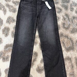 NWT AG AlexxisStraight High-Rise Vintage Fit Sz 29 Midnight Black